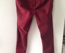 Wine skinny jeans