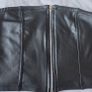 Black Faux leather cropped top size 10 Image 2