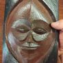 Carved wooden Face Image 6