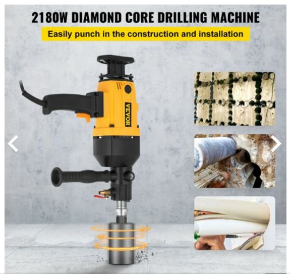 2180w 160mm Hand Held Wet/Drill Drilling Machine