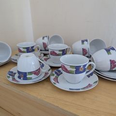 Germany porcelain(WINTERLING) tea set for 12 person, contains 24  pcs, including 12 tea cups and 12 saucers. Brand new, never used.