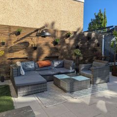 Rattan 5 Piece Lounge Furniture Set