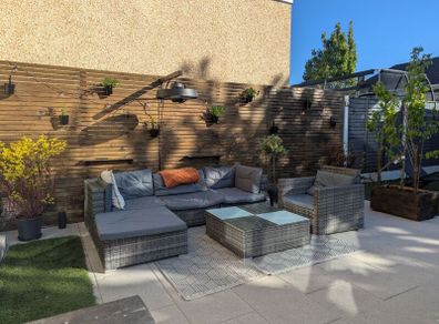 Rattan 5 Piece Lounge Furniture Set