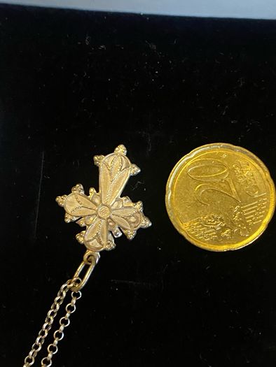 Sterling silver gothic pendant on 925 chain