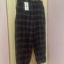 Zara Navy Check Cargo Trousers Image 6