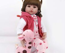 Lifelike Reborn Dolls Baby Girls 48cm 18inch Handmade Reborn Baby Doll Newborn Soft Silicone Vinyl Reborn Babies Realistic Toddler Dolls (FREE POSTAGE)