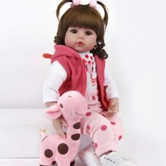 Lifelike Reborn Dolls Baby Girls 48cm 18inch Handmade Reborn Baby Doll Newborn Soft Silicone Vinyl Reborn Babies Realistic Toddler Dolls (FREE POSTAGE)