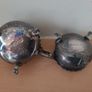 2 x small silver salt bowls Image 3