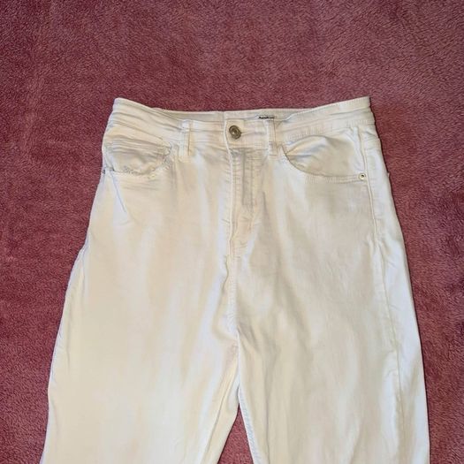 Topshop white Joni jeans