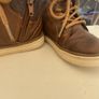 Brown boots side zip and lace size 9 Eur26 Image 2