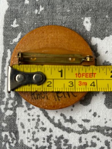 Vintage Handmade Peace Symbol Brooch