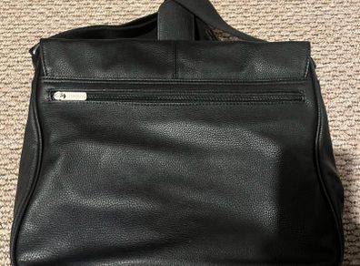 Baby changing leather bag