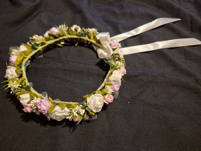communion flower crown, headpiece , headband