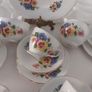 Stunning Vintage Dorchester Finest Bone China 21 Piece Teaset in a Fabulous Multicoloured Pansy Pattern in Excellent Condition Image 6