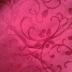Vintage Christmas Red Tablecloth.