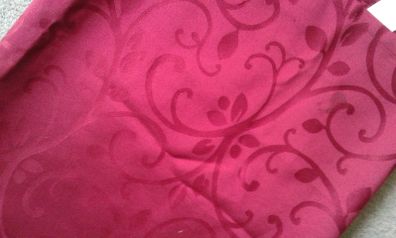 Vintage Christmas Red Tablecloth.