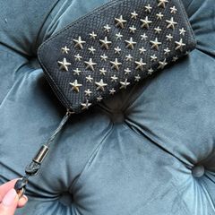 Jimmy Choo genuine soft leather studded wallet cost 320.00