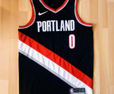 Damian Lillard Portland Trail Blazers Black Swingman Nike Jersey Size 44(medium)