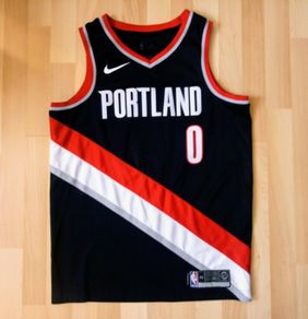 Damian Lillard Portland Trail Blazers Black Swingman Nike Jersey Size 44(medium)