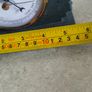 German Made slate brass barometer In Solid Green Slate HANDMADE IN SLATE 450 MILLION YEARS OLD Image 3