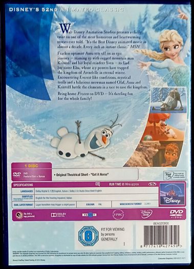 Frozen (2013) DVD