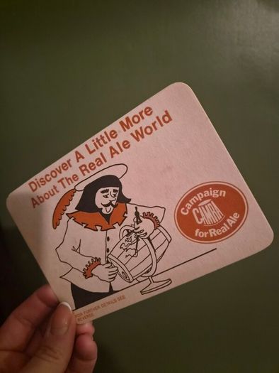 Rare 1970s CAMRA "Real Ale" Postcard Beer Mats - Matching Set of 4 (Pristine Deadstock)