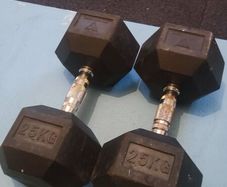 25kg hex dumbbell