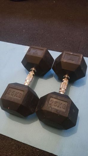 25kg hex dumbbell
