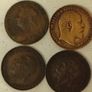 Four English Farthing Coins 1896 to 1932 Image 3