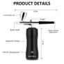 BRAND NEW Portable Cordless Rechargeable 0.3mm Auto Airbrush Gun with Air Compressor for Makeup,Nail Art,Cake Decor Image 4