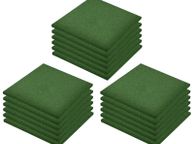 main image for ad Fall Protection Tiles 18 pcs Rubber 50x50x3 cm Green