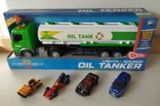 Toy Oil Tanker + Cars Bundle