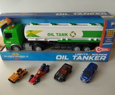 Toy Oil Tanker + Cars Bundle