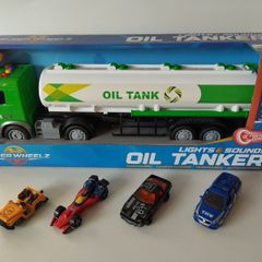 Toy Oil Tanker + Cars Bundle