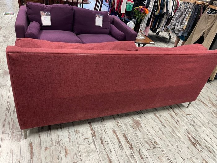 Red 3 Seater Sofa
