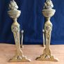 Antique Brass Fireplace Companion Set Image 5