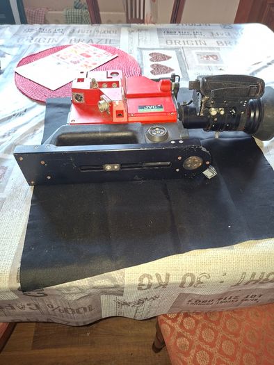 Vintage JVC KY-210 (or KY-210E) three-tube Saticon TV Professional Broadcast Video Camera from the early 1970s