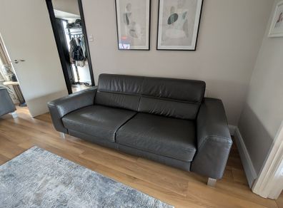 Italian leather sofa 3 seater