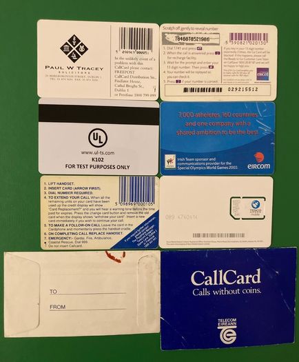 Misc. Cards X 8