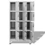 Locker Cabinet with 12 Compartments 90x45x180 cm Image 3