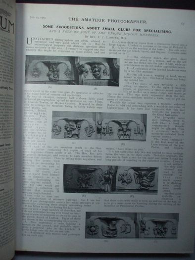 SALE!  THE AMATEUR PHOTOGRAPHER - 1903 - The Popular Illustrated Journal for All Photographers - Volume XXXVIII - July to December 1903