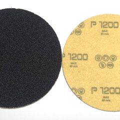 100PC 115mm Velcro Silicone Carbide Disc Pads 1200 GRIT FREE BACKER