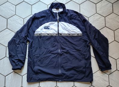 Rugby Canterbury of New Zealand blue windbreaker jacket XL