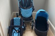 dolls buggy, bassinet and car seat travel system