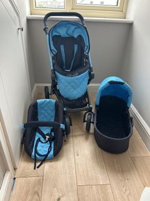 dolls buggy, bassinet and car seat travel system