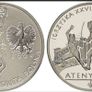 Poland 10 Zloty 2004 Fencing - Olympia Athens. Silver Proof Image 2