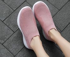 Light Pink Elastic Sock Shoes size 40