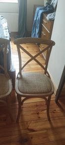 Two dinner chairs together