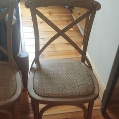 Two dining chairs together