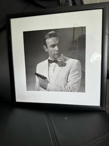 Framed Sean Connery (James Bond 007) print